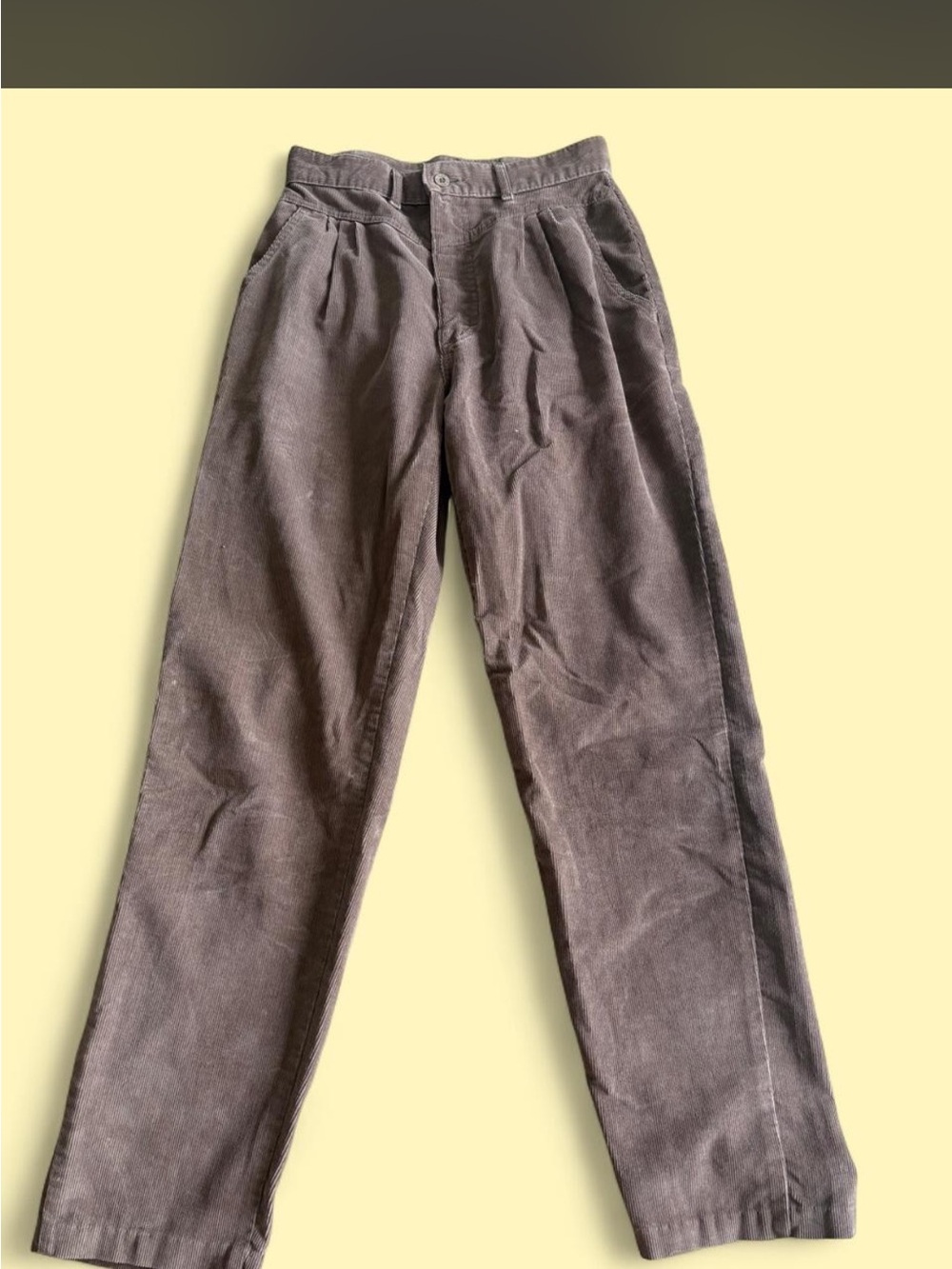 Lee Women's Straight Leg Corduroy Pants in Brown 26 curvy